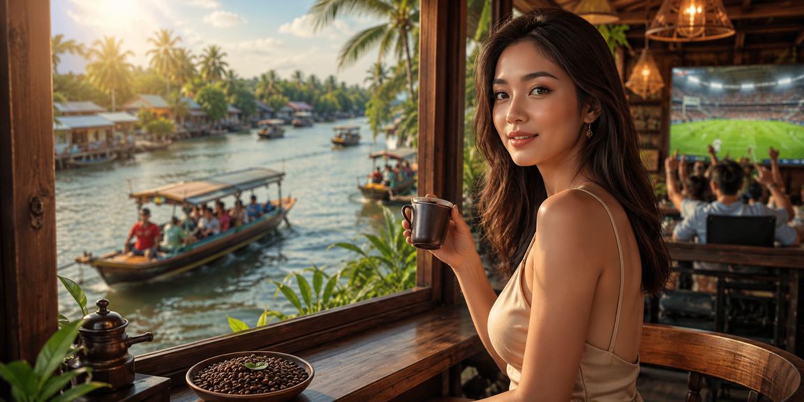 Bối cảnh miền Tây với cà phê và trải nghiệm đọc thông tin u3h bằng tiếng Việt